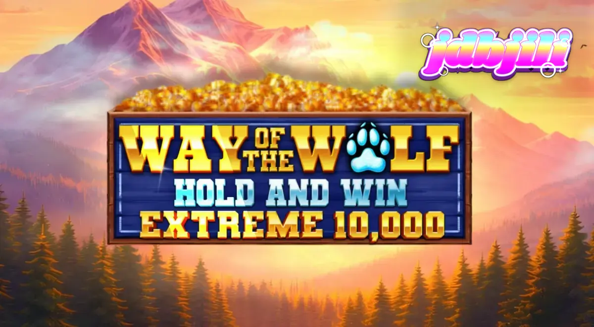 Isang madilim at misteryosong kagubatan na may mga simbolo ng lobo at Hold and Win mechanics sa Way of the Wolf slot.